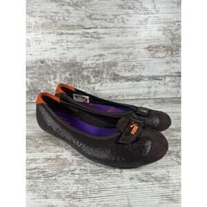 Women's PUMA Y2K Brown Slip On Ballet Flats Sz 7